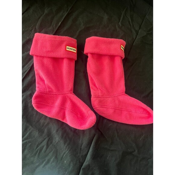 Hunter girls size 1-3 large pink boot liners socks athletic - Picture 1 of 4